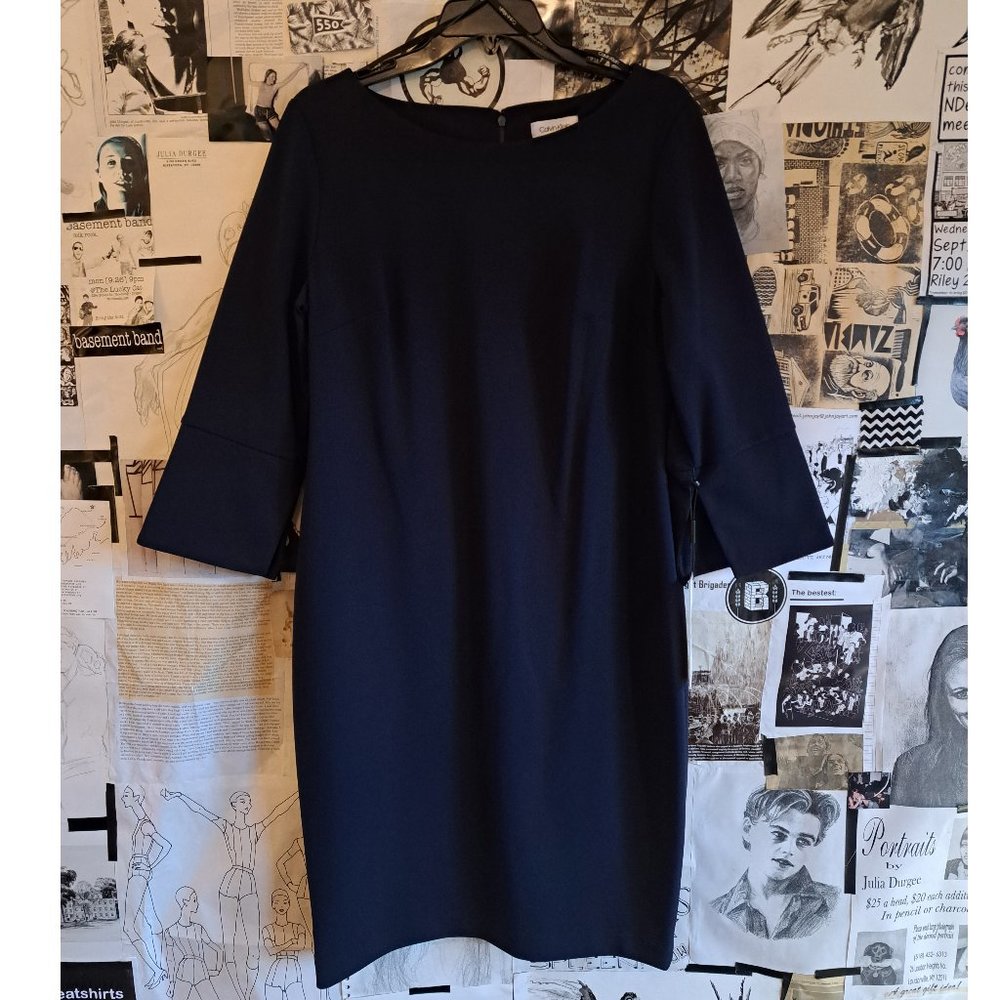 Calvin Klein Stretch Navy Dress